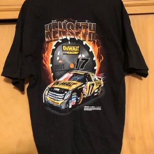 Black race car tee shirt